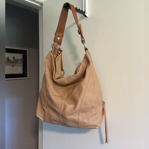 Ellington Tan Leather Hobo Bag